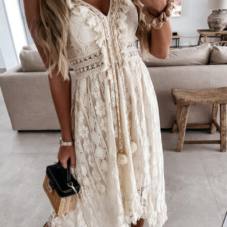 Boho Bliss Tassel Lace Dress – Bild 13