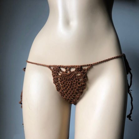 Mini Micro See Through G-strings Crochet Bikini Thongs - Image 26