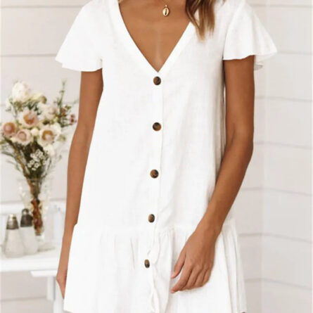 Sunset Stunner Beach Cover Up Casual Summer Dress - Image 19
