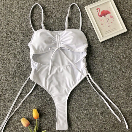 Tassel Dreams Underboob High Cut Out Swimsuit - Image 47