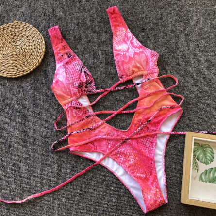Hailey Strappy Waist Cut Out Swimsuit - Image 52
