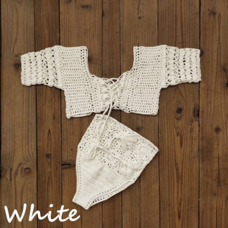 Exclusive Bohemian Handmade High Waist Bikini Set - Image 7
