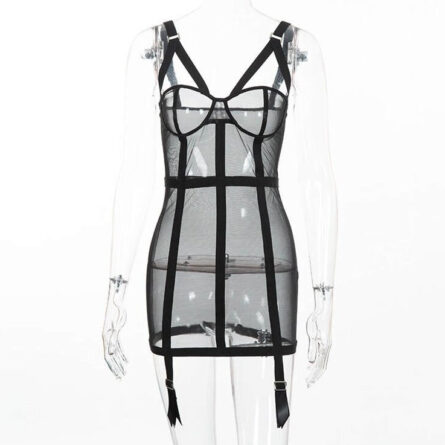 Sienna Mesh Bodycon Dress – Bild 5