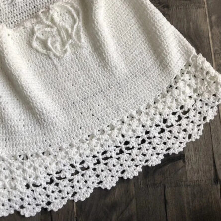 Boho Breeze Handmade Crochet Mini Skirt - Image 18