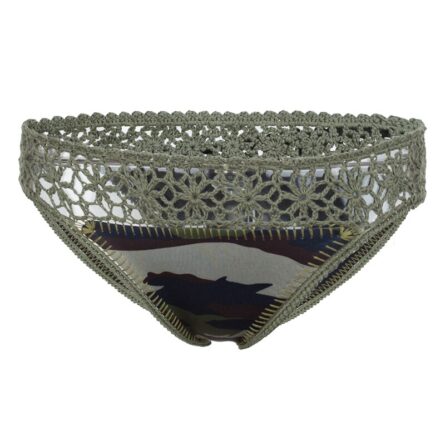 Camouflage Crochet Neoprene Bikini Set - Image 4