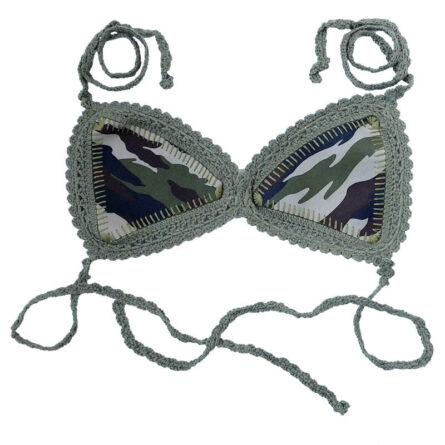 Camouflage Crochet Neoprene Bikini Set - Image 3