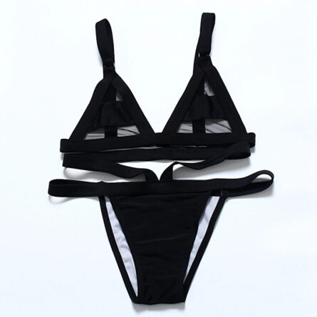 Mesh Sensation Transparent Cut Out Bikini - Image 13