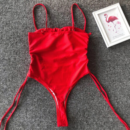 Tassel Dreams Underboob High Cut Out Swimsuit - Image 46