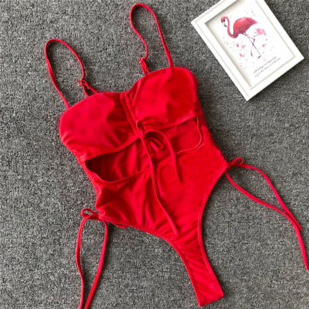 Tassel Dreams Underboob High Cut Out Swimsuit - Image 45