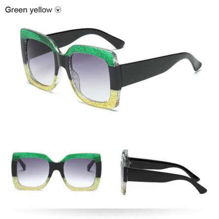 Sunset and Swim Oversized Square Dual Color Sunglasses – Bild 18