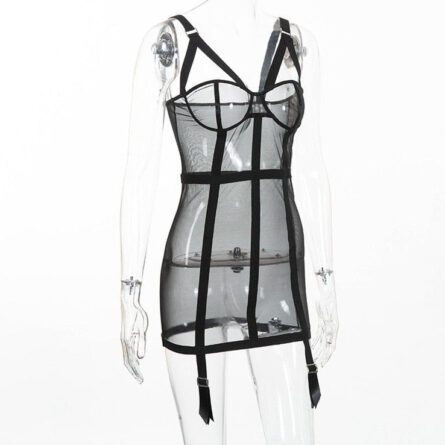 Sienna Mesh Bodycon Dress – Bild 6