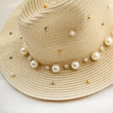 Pearl Beach Elegance Summer Straw Sun Hat - Image 20