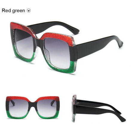 Sunset and Swim Oversized Square Dual Color Sunglasses – Bild 20