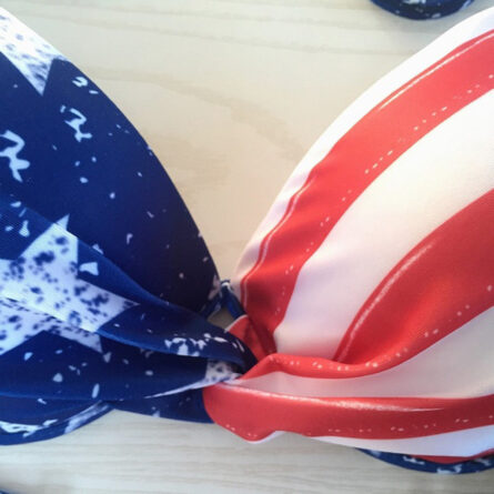 All American American Flag Fourth of July Two Pieces Bikini - Image 7