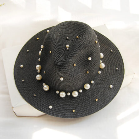 Pearl Beach Elegance Summer Straw Sun Hat - Image 16