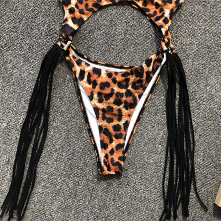 Tassel Dreams Underboob High Cut Out Swimsuit - Image 28