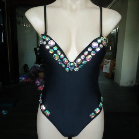 Luxe Vacation Crystal Rhinestone Swimsuit - Image 12