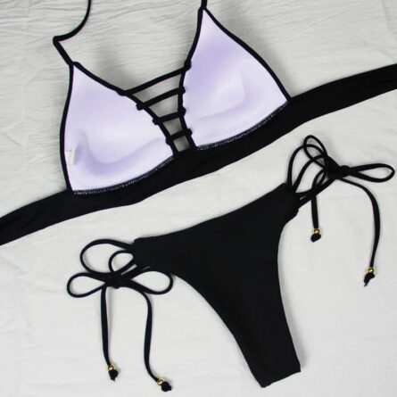 Sunset and Swim Hollow Out Cheeky Bikini - Image 17
