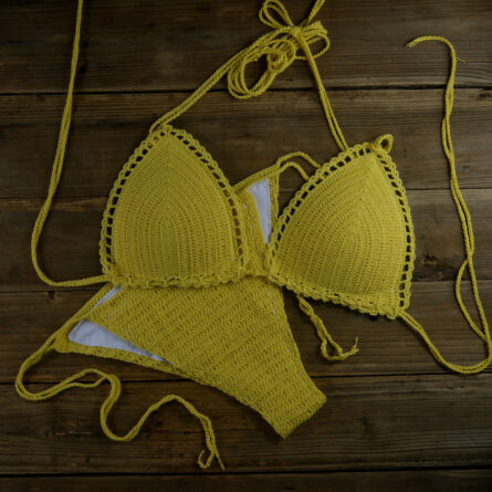 Handmade Sun-Kissed Crochet Boho Bikini - Image 51