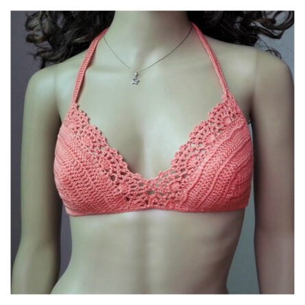 Handmade Crochet Bohemian Bikini Top – Bild 14