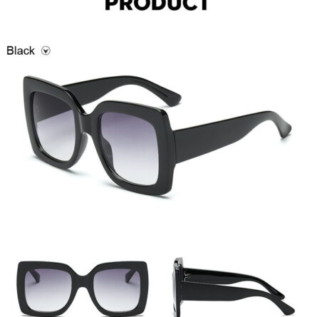 Sunset and Swim Oversized Square Dual Color Sunglasses – Bild 14