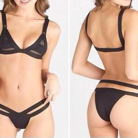 Mesh Sensation Transparent Cut Out Bikini - Image 5