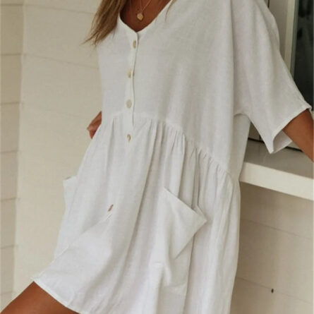 Sunset Stunner Beach Cover Up Casual Summer Dress - Image 17