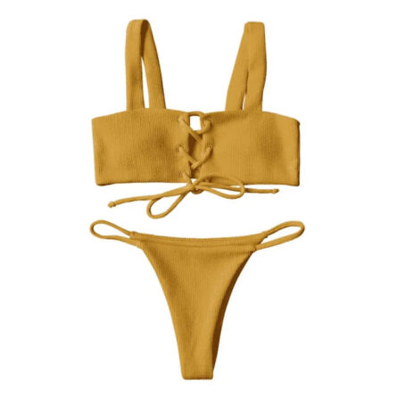 Malibu Lace Up Bikini Set - Image 13