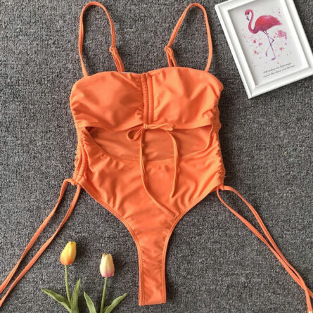 Tassel Dreams Underboob High Cut Out Swimsuit - Image 52