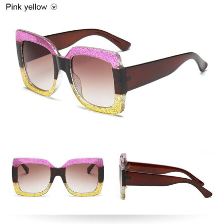 Sunset and Swim Oversized Square Dual Color Sunglasses – Bild 17