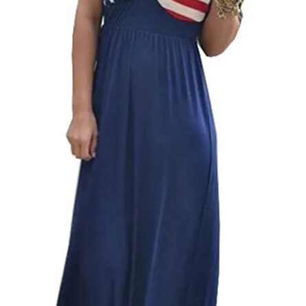 USA Flag Strapless Maxi Dress - Image 3