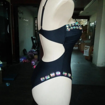 Luxe Vacation Crystal Rhinestone Swimsuit - Image 4