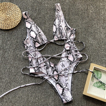Hailey Strappy Waist Cut Out Swimsuit - Image 40