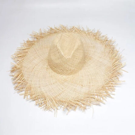 Vacation Time Handmade Large Straw Sun Hat - Image 11