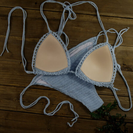 Handmade Sun-Kissed Crochet Boho Bikini - Image 37