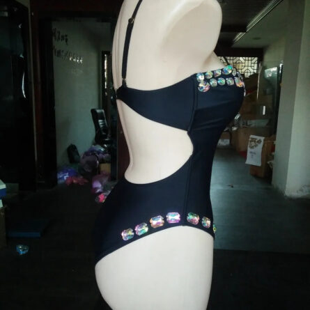 Luxe Vacation Crystal Rhinestone Swimsuit - Image 14