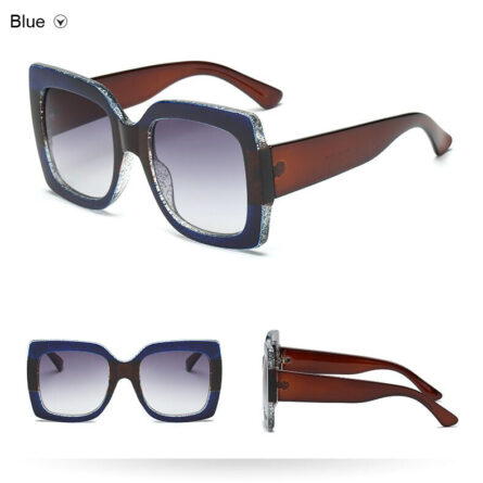 Sunset and Swim Oversized Square Dual Color Sunglasses – Bild 16