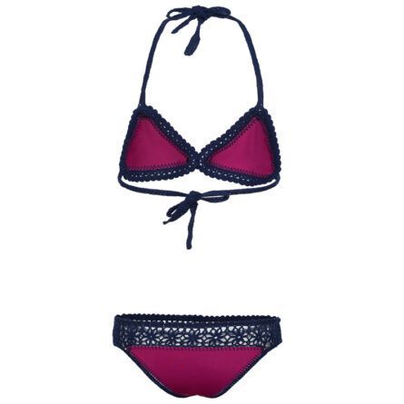 Sun Gaze Premium Halter Triangle Crochet Bikini – Bild 12