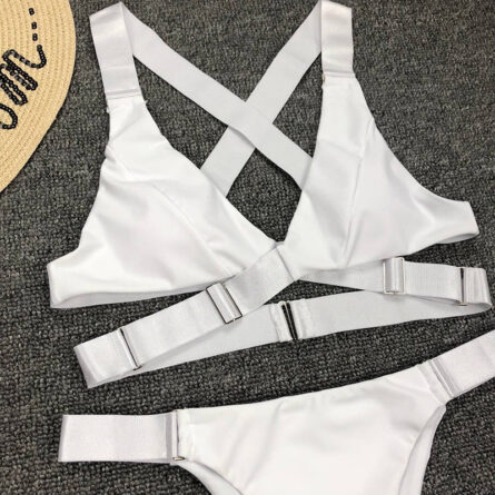 Alice Adjustable Strap Bandage Thong Bikini - Image 24