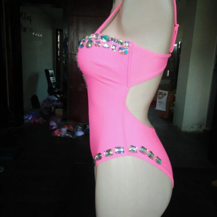 Luxe Vacation Crystal Rhinestone Swimsuit - Image 9
