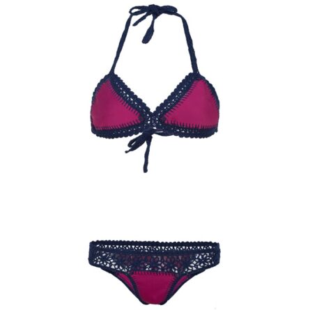 Sun Gaze Premium Halter Triangle Crochet Bikini – Bild 7