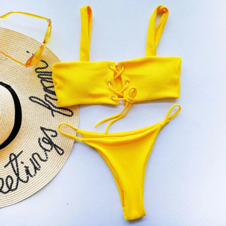 Malibu Lace Up Bikini Set - Image 23