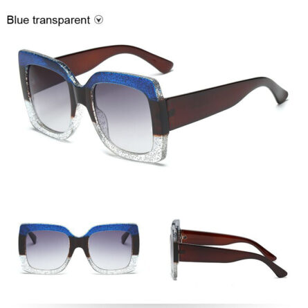 Sunset and Swim Oversized Square Dual Color Sunglasses – Bild 15