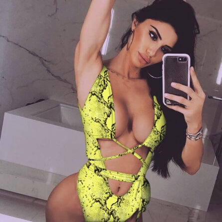 Hailey Strappy Waist Cut Out Swimsuit - Image 45