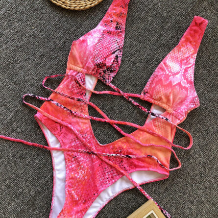 Hailey Strappy Waist Cut Out Swimsuit - Image 55