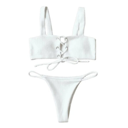 Malibu Lace Up Bikini Set - Image 12