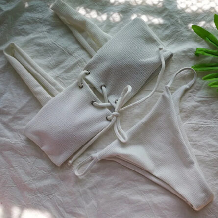 Malibu Lace Up Bikini Set - Image 16