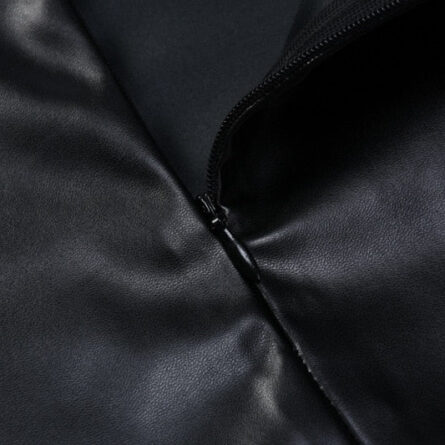 Leather Goddess Sexy Bodycon Cut-Out Dress - Image 25