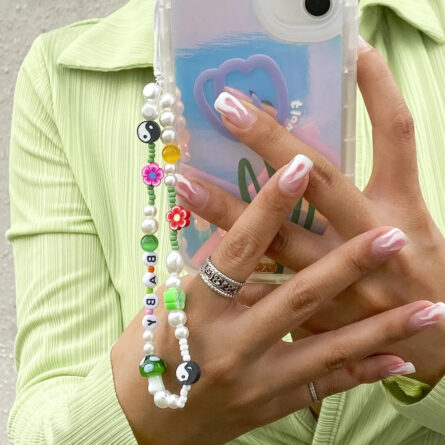 Oh So Charming Trendy Handmade Pearl Deluxe Mobile Phone Strap Phone Case Hanging Cord - Image 9