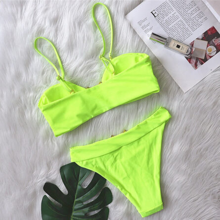 Underboob Shiny Rhinestone Scrunch Butt Bikini - Image 35